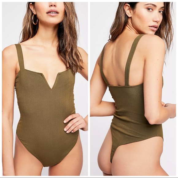 Free People V-wire Thong bodysuit - Picture 1 of 8